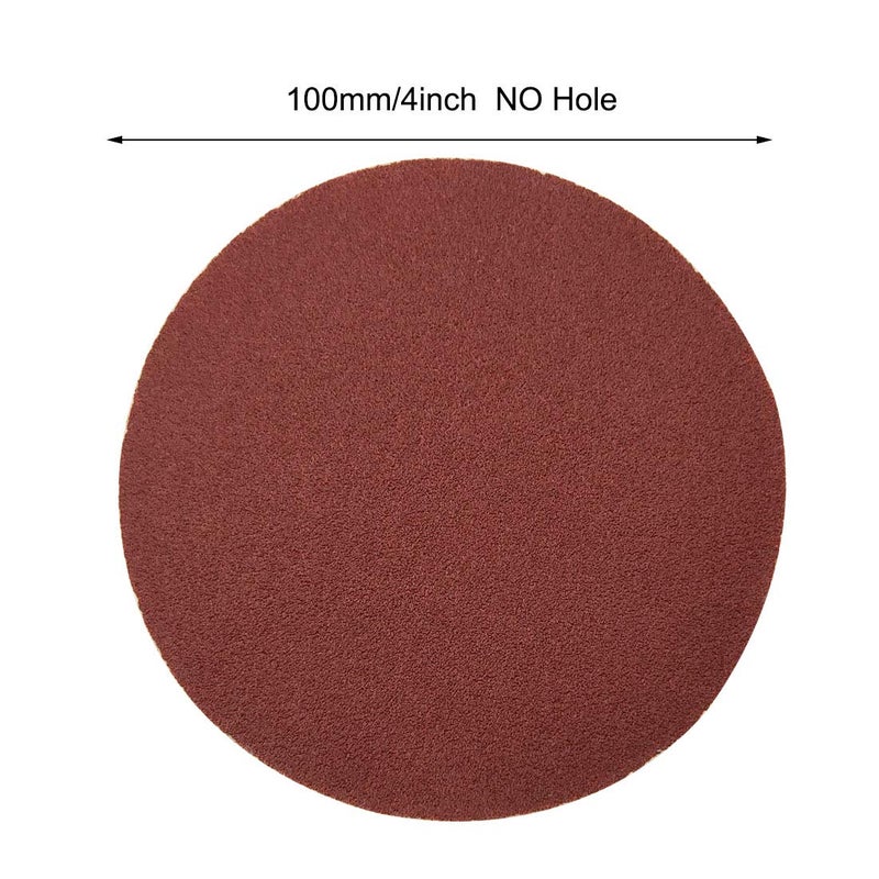 Sipery 60Pcs Sanding Discs 4 inch Aluminum Oxide Hook and Loop Sanding Pads 60/80/120/240/320/600 Grit Flocking Sandpaper - Image 5
